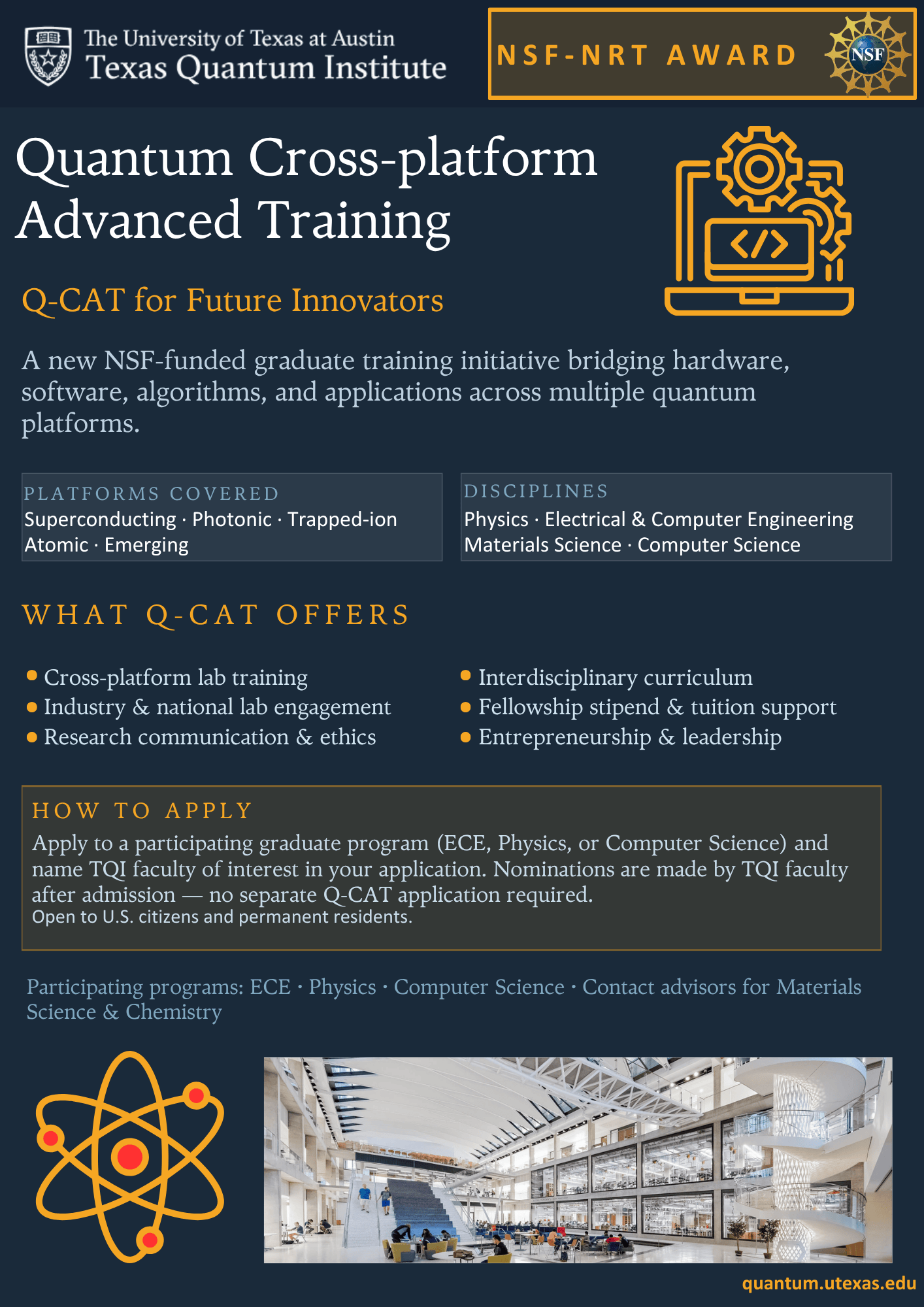 Quantum Cross-Platform Advanced Training for Future Innovators Program